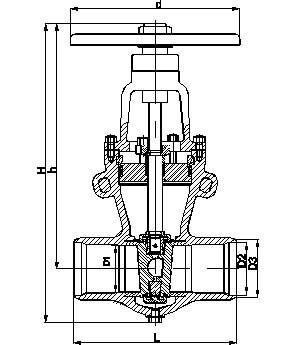 Клиновая задвижка типа 2с