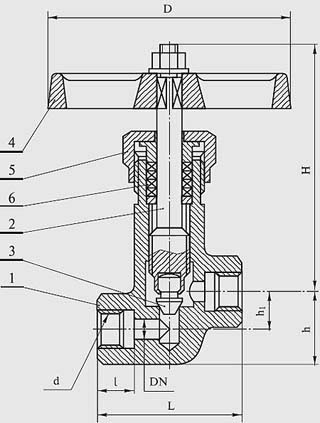 Вентиль 15нж6бк